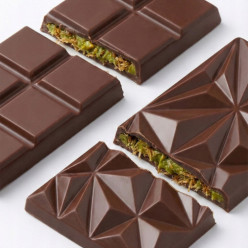 Form für dubai Schokolade Pralinen Silikon doppelt 19 x 22,5 cm