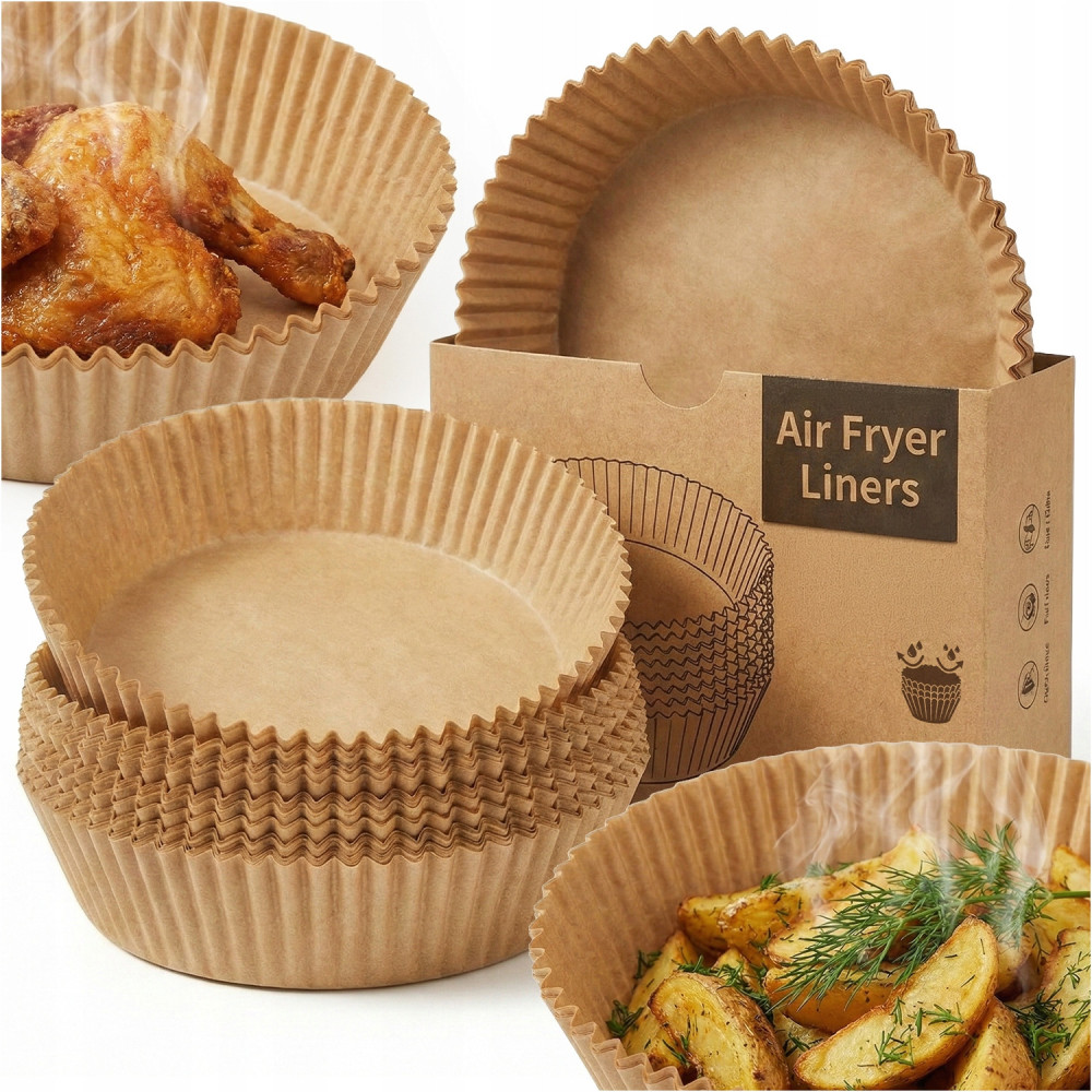 Wkład papierowy do frytkownicy air fryer beztłuszczowej do pieczenia 100szt