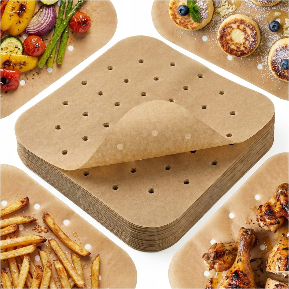 Wkład papierowy do frytkownicy air fryer beztłuszczowej do pieczenia 100szt