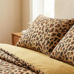 4-kus 3d posteľná bielizeň saténová bavlna 100% 200x220 cm leopard
