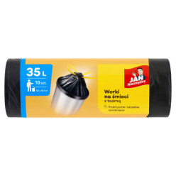 Univerzální bin tašky 35l Jan Niezbędny Classic s tapety černé 18ks