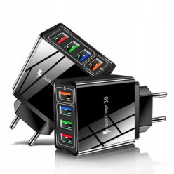 Sieťová nabíjačka 4x USB Quick Charge