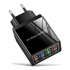 Sieťová nabíjačka 4x USB Quick Charge