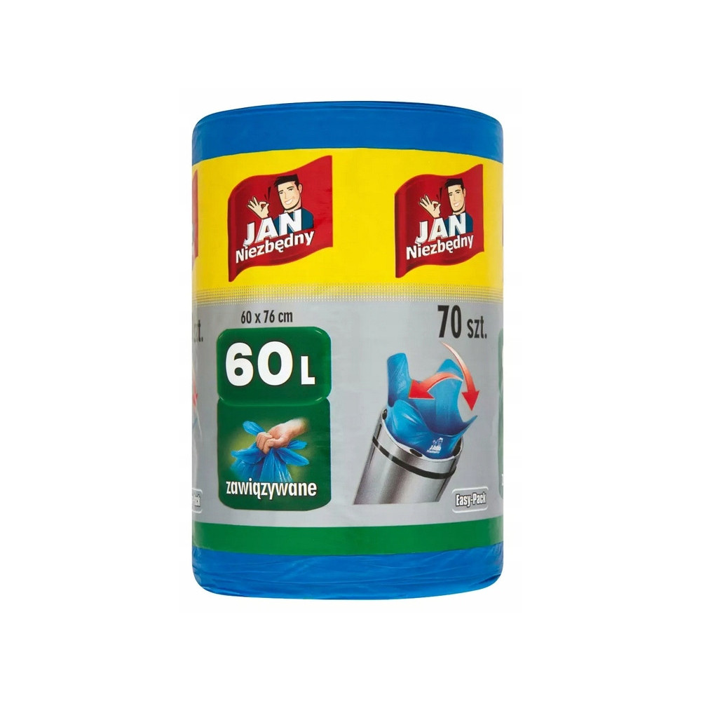 Sacs à bins Easy Pack 60l attaché Jan Niezbędny bleu 70pcs