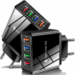 Sieťová nabíjačka 4x USB Quick Charge