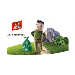 Worki na śmieci easy pack 60l zawiązywane jan niezbędny niebieskie 70szt