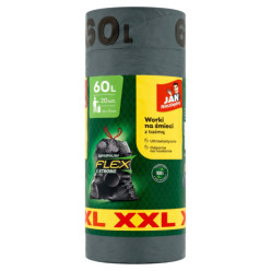Worki na śmieci 60l z taśmą Mangum flex & strong Jan niezbędny mocne 20szt