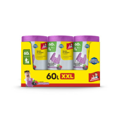 Worki na śmieci 60l zapach owoców leśnych jan niezbędny z uszami 40szt