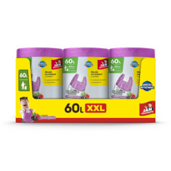 Worki na śmieci 60l zapach owoców leśnych Jan niezbędny z uszami 60szt