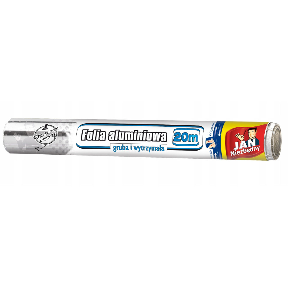 Aluminium foil food grade thick strong for food Jan Niezbędny 20 m