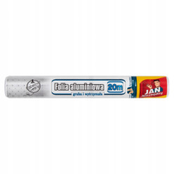 Folia aluminiowa spożywcza gruba mocna do żywności Jan niezbędny 20 m