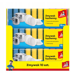 Zmywak kuchenny gąbka zmywaki do mycia naczyń myjka Jan niezbędny 10szt