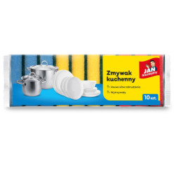 Zmywak kuchenny gąbka zmywaki do mycia naczyń myjka Jan niezbędny 10szt