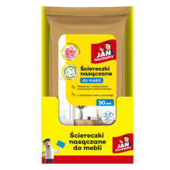Ściereczki nasączane do mebli Jan niezbędny zapach róży czyszczące 30 szt