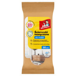 Ściereczki nasączane do mebli Jan niezbędny zapach róży czyszczące 30 szt