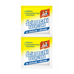 Ściereczki nasączane do okularów i ekranów Jan niezbędny 30 sztuk