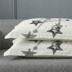 Komplet pościeli 3-częściowy 5d bawełna satynowa 100% 160x200 cm gwiazdki