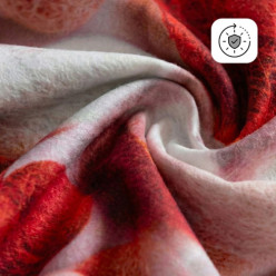 4-piece bedding set 3D satin cotton 100% 200x220 cm hearts