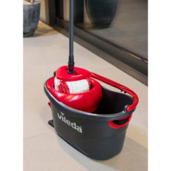 Vileda zestaw mop obrotowy I wiadro turbo z wyciskaczem drążek wkład 38 cm