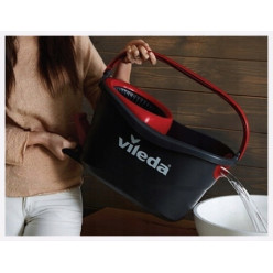 Vileda zestaw mop obrotowy I wiadro turbo z wyciskaczem drążek wkład 38 cm