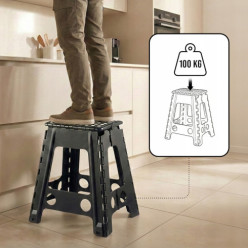 Taboret stołek składany stopień antypoślizgowy podest schodek 100kg 39cm