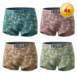 4x men's bamboo boxer...