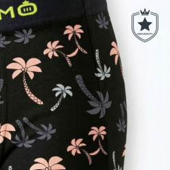 4x Herren-Boxershorts Bambus Unterhosen antibakteriell atmungsaktiv Palmen 2XL