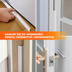 Self-adhesive window seal grey 1m