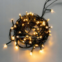 Weihnachtsbaumbeleuchtung Lichterkette 200 LED Programmgeber innen warmweiß