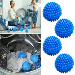 Laundry balls, lint-catching and softening, set of 4