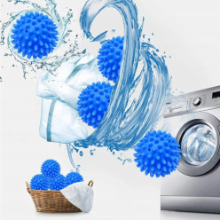 Laundry balls, lint-catching and softening, set of 4