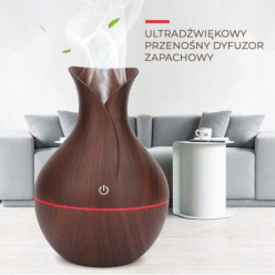 Ultrasonic aroma air humidifier LED