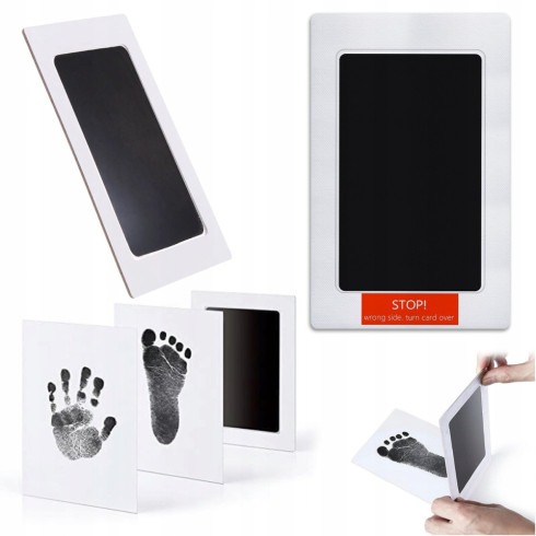 Odcisk stópki rączki dziecka